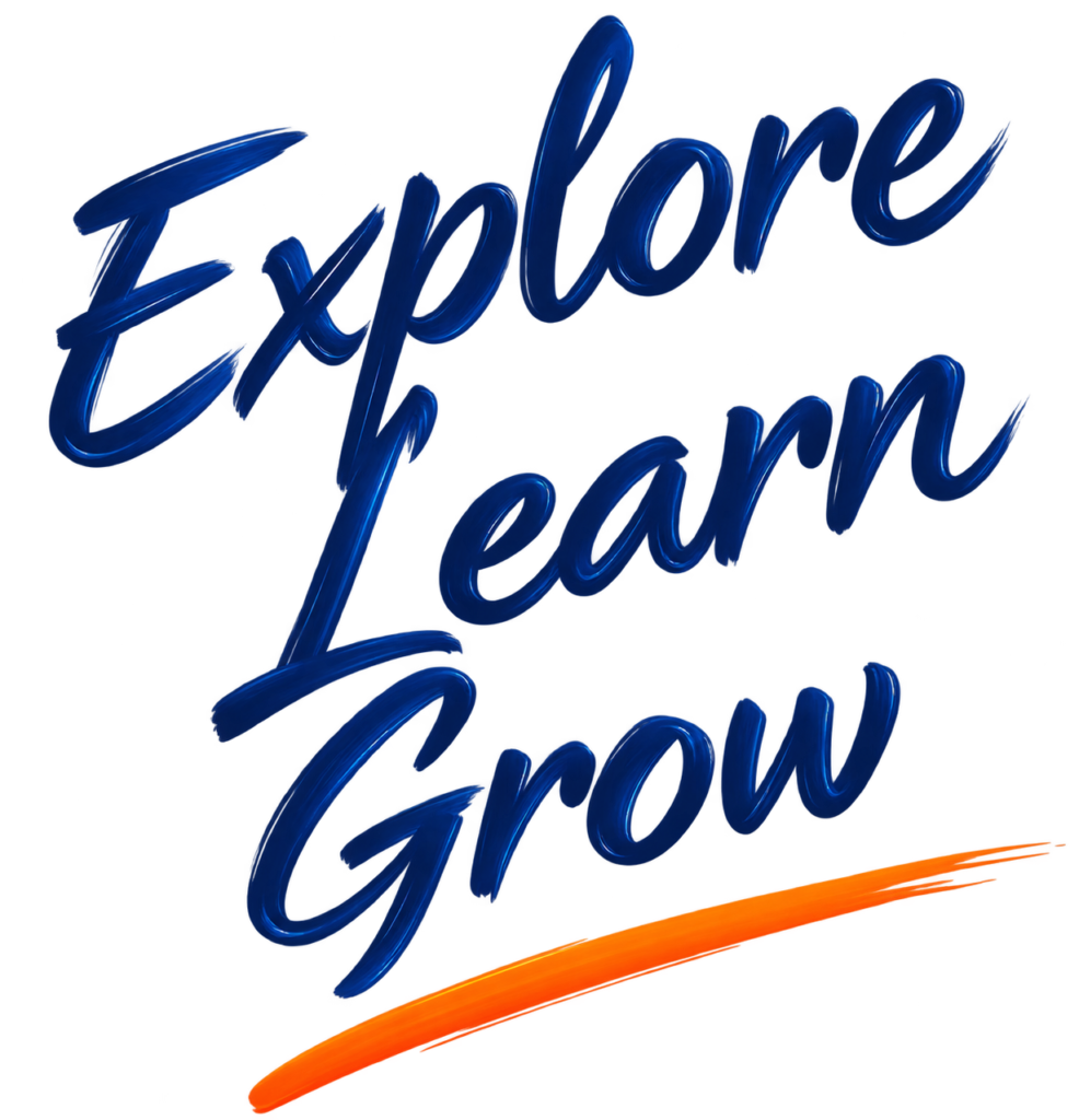 Explore Learn Grow Brush Lettering